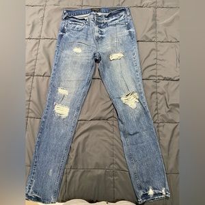 Pacsun ripped, washed blue jeans. Skinny fit. Size 32x32